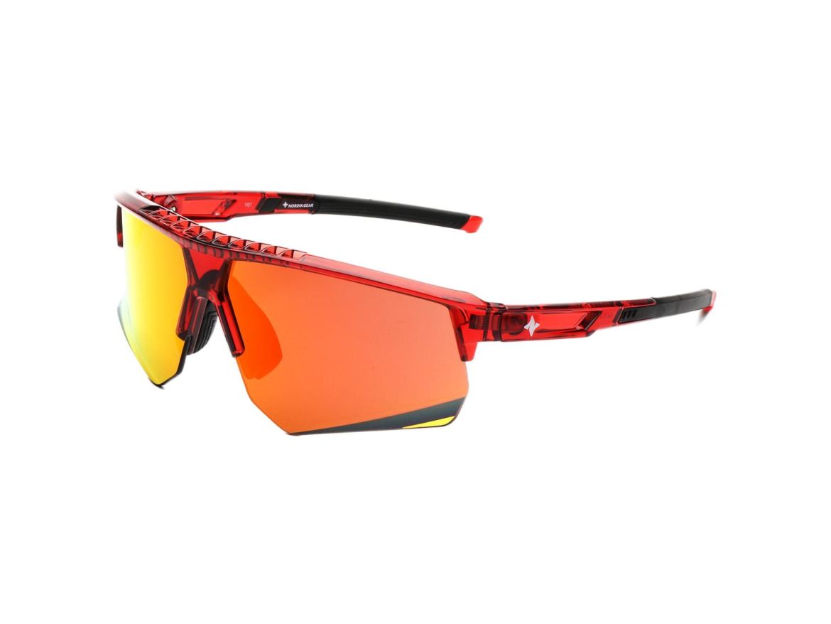 NG508 red mirror sport sunglasses for cricket Calgary — deeper coverage frame