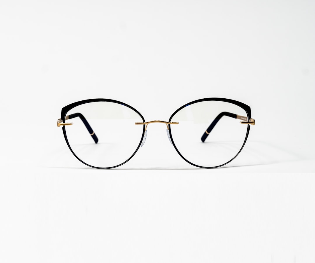 Stylish rimless eyewear showcase elegant designs for people in Okotoks.